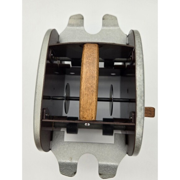 Nestor Johnson Wood Metal Hand Crank Card Shuffler Vintage Box Patent 2706117 - Picture 4 of 11